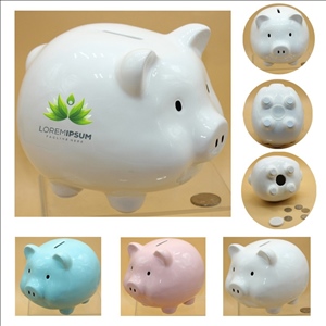 Ceramic Pig Piggy Bank Cute Coin Piggy Bank